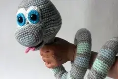 Crochet pattern snake Elsa