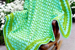 Frog Pond Baby Blanket