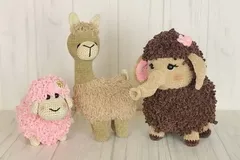 Sheep crochet pattern llama crochet pattern mammoth crochet pattern lamb crochet pattern