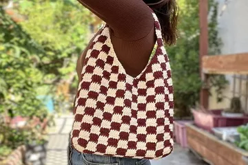 Checkered Tote Bag