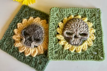 Skull Granny Square