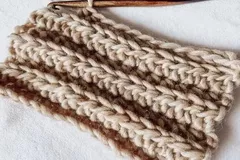 Back Loop Half Double Crochet Stitch