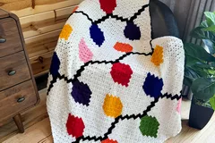 C2C Christmas Lights Blanket