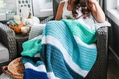 Calming Stripes Blanket Crochet Pattern