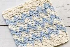 Chevron Crochet Washcloth Pattern