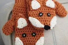 Children’s Fox Mittens