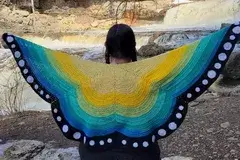 Crochet Butterfly Wing Shawl Pattern