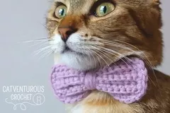 Crochet Cat Bow Tie Pattern