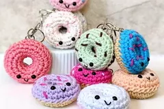 Crochet Donut Keychain Pattern