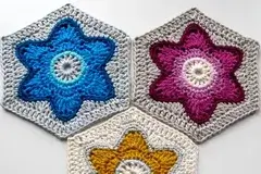 Crochet Flora Hexagon Pattern