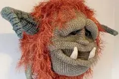 Crochet Huge Monster Head Pattern