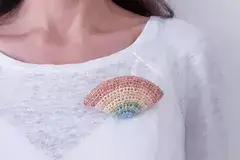 Crochet Rainbow Brooch Pattern