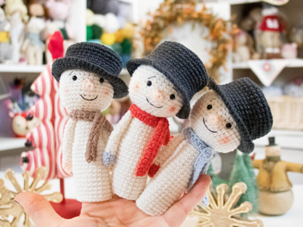 Snowman Finger Puppets