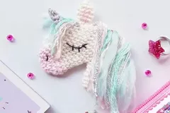 Crochet Unicorn Brooch Pattern