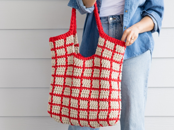 Windowpane Tote