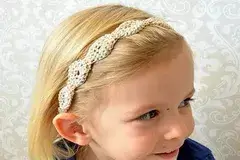 Gold Fleck Crochet Headband Pattern