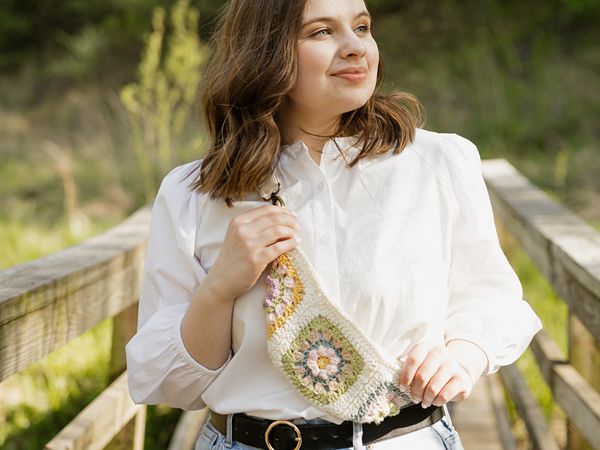 Granny Square Belt Bag