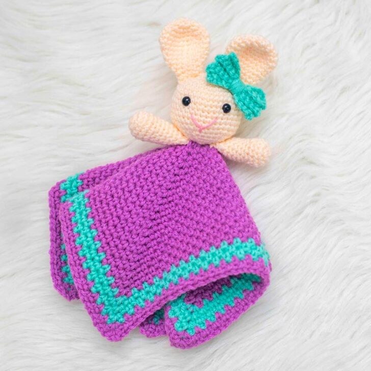 Purple Bunny Lovey Crochet Pattern