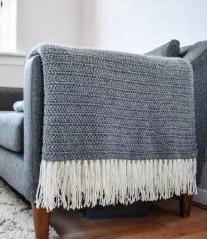 Moon Shadow Crochet Blanket Easy Pattern