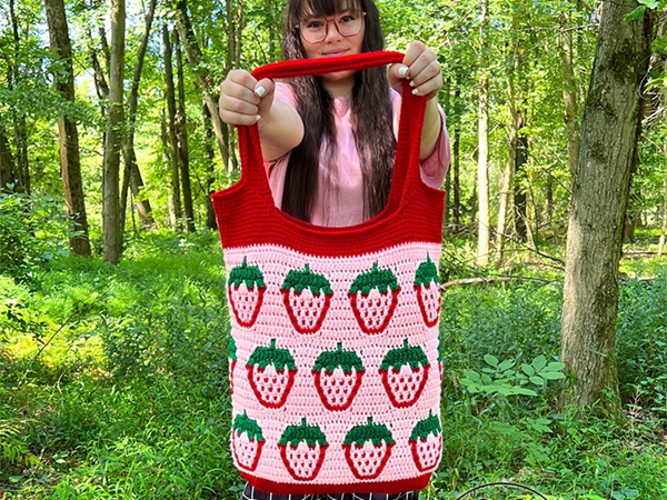 Mosaic Strawberry Bag