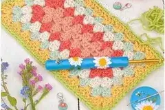 Rectangle Crochet Granny Square Pattern