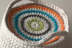 Roller Coasters Set (Coasters and Basket Holder) Free Crochet Pattern