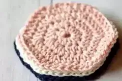 Simple Solid Hexagon Crochet Pattern