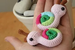 Amigurumi snail pattern