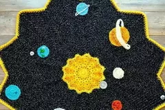 Space Ripple Baby Blanket Free Crochet Pattern