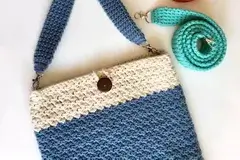 Thermal Stitch Crochet Crossbody Bag Strap