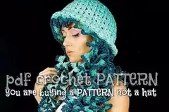 Twisted Jellyfish Crochet Hat Patterns