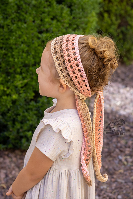 Airy Crochet Head Scarf Pattern