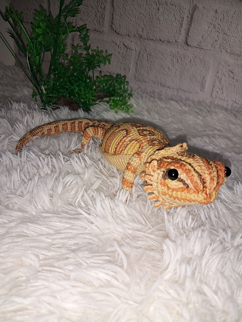 Bearded Dragon Amigurumi Crochet Pattern