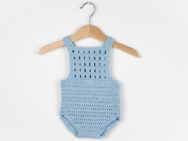 Blue Orchid Baby Romper