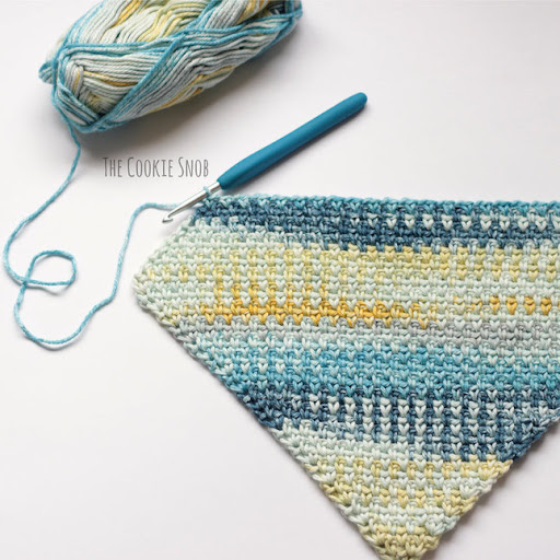 C2C Moss Stitch Tutorial