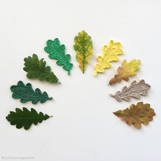 Crochet Oak Leaves