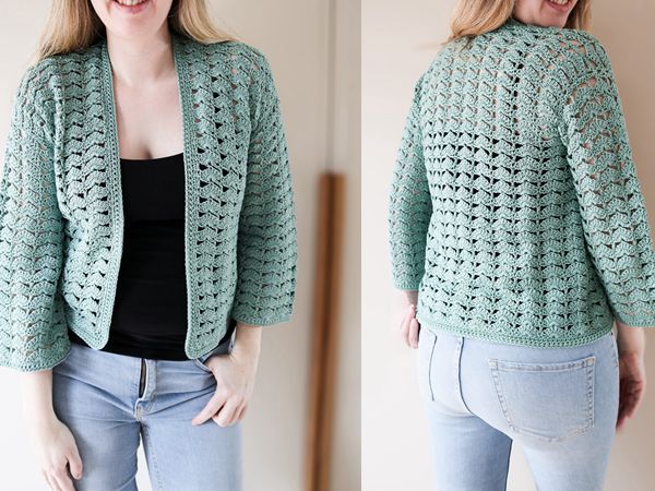 Shell Stitch Cardigan