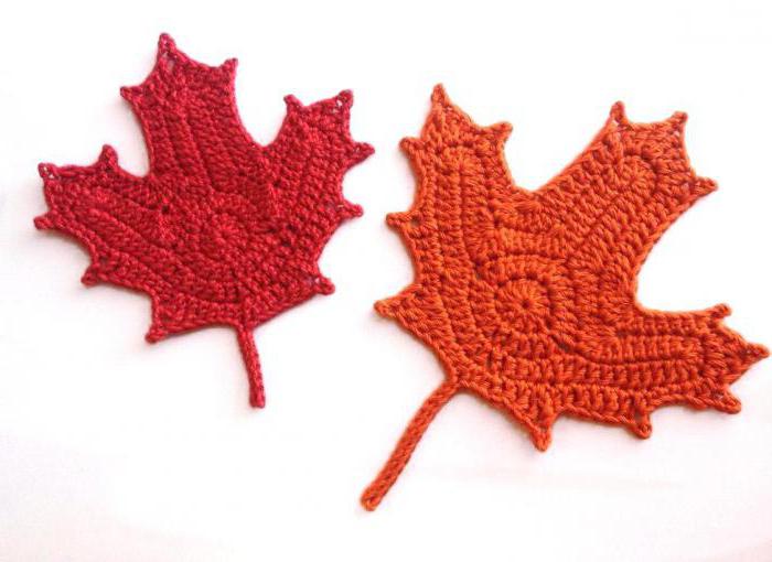 Crochet Sugar Maple Leaves