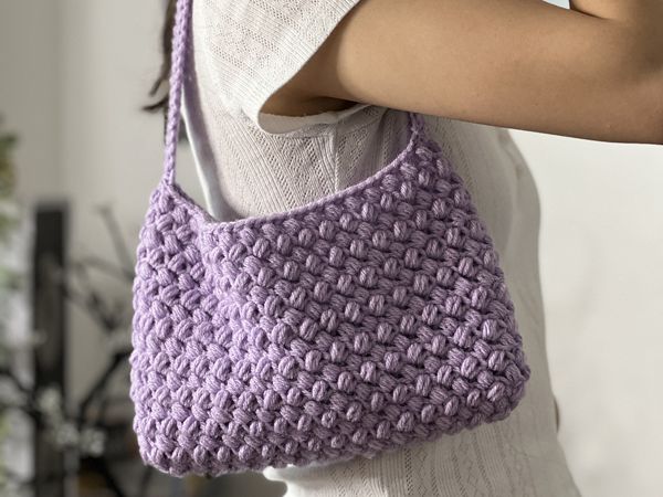 Textured Shoulder Bag