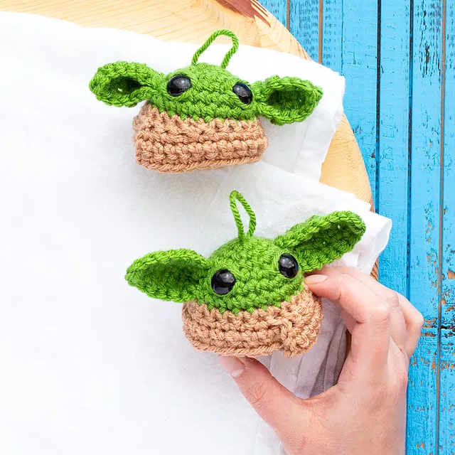 Grogu Baby Yoda Ball Ornament Crochet Pattern