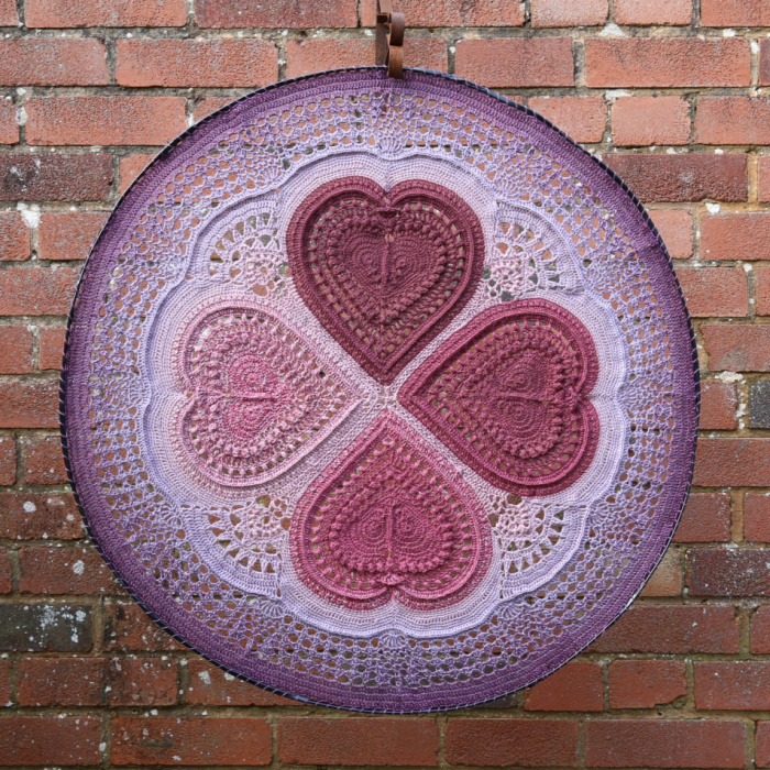 I Carry Your Heart Crochet Mandala