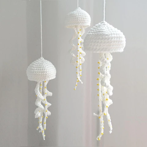 Jellyfish Baby Crochet Mobile