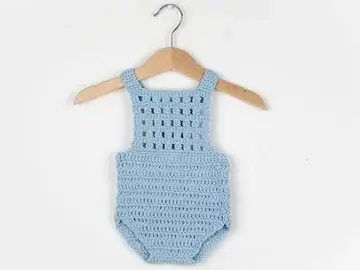 Blue Orchid Baby Romper