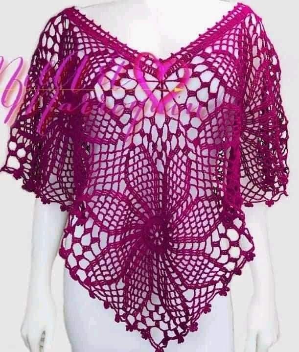 Crochet Cape 6 Squares