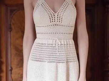 Crochet Maxi Wedding Dress