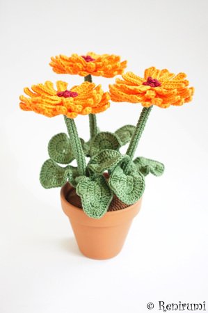 Crochet pattern Gerbera