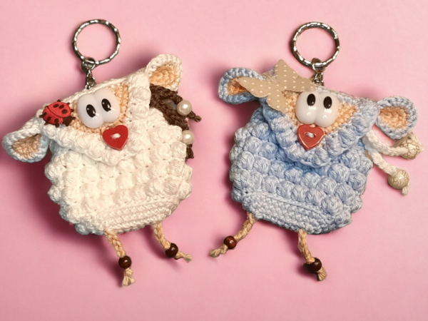 Crochet Pattern Lamb Keychain