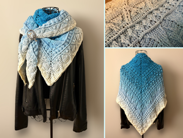 Crochet Pattern Triangular Scarf Aiolos