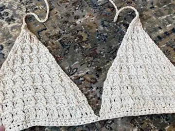 Crochet Waffle Bikini Top