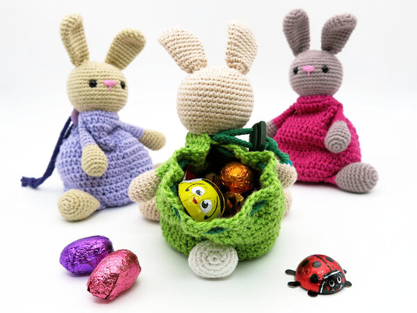 Drawstring Bag - Bunny - Crochet Pattern